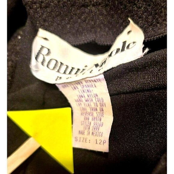 Ronnie Nicole One Shoulder Sparkling Black Maxi Dress - Size 12P - Picture 8 of 8